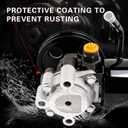 Power Steering Pump w/Pulley & Reservoir for 1996-2000 Toyota 4Runner 2.7L, 1996-2001 Tacoma 2.4L/2.7L - Replaces 44320-35630, 44320-35480, 44320-60260, 4432000403, 21-5228