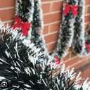 Timoo 160Ft Christmas tinsel garland for christmas tree