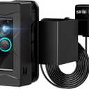 Trushome Wired Doorbell Bracket Specifically for Rings, with Double Screw Fixing, Anti-theft Doorbell Camera Stand, Suitable for Home, Office, Apartment(doorbell not included)