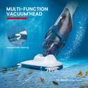 ENHULK Pro Cordless Pool Vacuum - 18.5 GPM Powerful Suction, 70min Runtime & 13.4" Wide Head, XL Capacity Handheld Rechargeable Pool Cleaner for Inground/Above Ground Pools with Telescopic Pole, PC18
