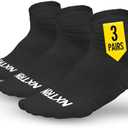 NXTRND 3 Pairs Compression Running Socks for Men, Cushion Athletic Ankle Socks, Basketball, Football, Hiking Size L/XL