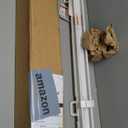 Reinforced 120 Inch Extra Long Retractable Baby & Dog Gate with Support Rods Prevents Crawling Under, 10 Ft Wide for Large Openings, Indoor/Outdoor Gate, White