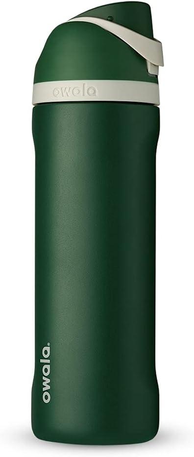 Owala Harry Potter FreeSip Insulated Stainless Steel Water Bottle with Straw, BPA-Free Sports Water Bottle, Great for Travel, 24 Oz, Slytherin