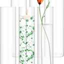 6 Pack Glass Cylinder Vases 14 Inch Tall Clear Flower Vase for Centerpieces, Hurricane Floating Candle Holder Wedding Decorations, Floral Vase Bulk for Table Shelf Party Home Deco (14 x 3.35 Inch)