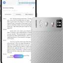 AI Voice Recorder, Transcribe & Summarize AI Audio Recorder, Support 121 Languages, 64GB Memory, Wireless Charging, App/Web Control, Digital Recording Device for Lectures, Meetings, Calls, Silver