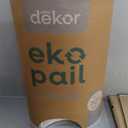 Diaper Dekor EKO Classic Diaper Pail, White | ONLY Eco-Friendly Diaper Pail Made with 70% Recycled Materials | Hands-Free: StepDropDone | Cost-Effective Refill System