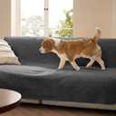 Bedsure Waterproof Couch Cover for Dogs Washable - Waterproof Blanket for Large Dogs Couch Sofa Bed Cozy, Lightweight Furniture Protector for Pet Cat Quick Drying, Charcoal, 52x82IN