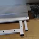 QZMDSM Portable Desk with Wheels Small Standing Desk on Wheels Adjustable Height Rolling Desks for Small Spaces, 32" Computer Desks with Storage Shelves for Home Office Study White