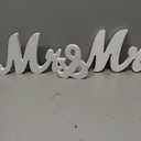 Large White Wooden MR & MRS Wedding Sign for Beach Wedding Elegant Sweetheart and Reception Top Table Sign Decorative Letters for Wedding Shower