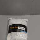 Rose Home Fashion Voile French Door Curtains Set of 2 Panels, Sidelight Curtains for Front Door with Tieback, Privacy Sheer Doorway Light Filtering Panels, White, W40 x L72