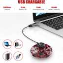 FLYNOVA Mini Drone for Kids Adults,Rechargeable UFO Flying Spinner with Lights,Birthday Party Cool Game,Indoor Outdoor Easy Operated Toys,Thanksgiving for Boys Girls Teens (Red)