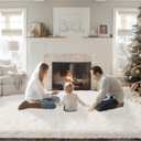 Mugorn 8x10 Area Rugs for Living Room, Large Fluffy Cream White Rugs for Bedroom, Soft Carpet Shag Kids Room Rug, Non-Slip Fuzzy Rugs Indoor (8ft x 10ft, Cream White)