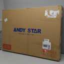 ANDY STAR Brushed Nickel Mirror 24x36 Inch, Scalloped Bathroom Mirror, Silver Vanity Mirror in Anti-Rust Stainless Steel Metal Thin Frame Deep 1, Wall-Mounted Mirror (Horizontal/Vertical)