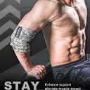 MANUEKLEAR Bench Press Elbow Sleeve Weightlifting for Men and Women, 40" Nylon Elbow Wraps for Weightlifting and Powerlifting (Snowfield Gray)