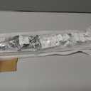 TEAKMAMA Ceiling Curtain Track,3-6FT Heavy Duty Room Divider Track,White