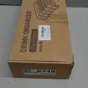 Drink Organizer for Fridge, Upgraded Drink dispenser for fridge, Automatic Pusher Glide,12oz 16oz - Can Dispenser for Fridge - Holds up to 20 Cans - 5 Rows White (12InchDepth)