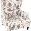HAOYONG Wing Chair Slipcovers Printed Wingback Chair Covers 2 Pieces Wingback Armchair Slipcover Stretch Chair Slip Covers Washable Armchair Protector Cover for Living Room and Bedroom