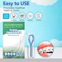 RAZOKO Dental Floss Threaders for Braces, Bridges, Implants & Crowns | Nylon Floss Threaders for Orthodontic Care | 420 Count (6 Packs) with Travel Case