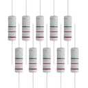 10 PCS 22 Ohm Resistor Axial Lead, 5W 5% Tolerance Metal Oxide Film Resistor, Flame Proof for DIY Electronic, Audio-Video Projects