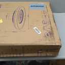 24" Bladeless Ceiling Fan with Light Remote, Low Profile Ceiling Fans with App Control, Smart Modern Ceiling Fans with Lights, 3 Dimmable LED Light for Bedroom, Living Room White