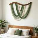 Large Macrame Wall Hanging, Boho Tapestry Woven Decor, 31.5” x 23.5", 43"L x 32"W
