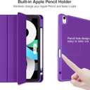 Akkerds Compatible with iPad Air 11 Inch Case 7th/6th Generation (M3/M2) 2025/2024, for iPad Air 5th/4th Generation Case 10.9 Inch 2022/2020 with Pencil Holder[Auto Sleep/Wake], Purple
