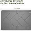 ME MOTHER EARTH XL Double-Sided Stone Bath Mat 19.7" x 31.5", Diatomaceous Earth Bathroom & Kitchen Mat, 2-Piece Quick Dry Absorbent Bath Mat, Eco-Friendly & Non-Slip, Water Absorbing Floor Mat