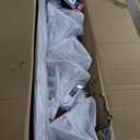 Van Roof Ladder Rack, 3 Adjustable Crossbars (48"-67") with Rain Gutter Mounts, Compatible with Chevy Express 1500/2500/3500 and GMC Savana Cargo Vans