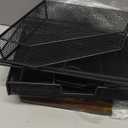 4-Tier Browns Wood Office Desk Storage with Drawer and 2 Pen Holders