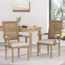 Christopher Knight Home Maria DINING CHAIR SETS, Wood, Beige + Natural, Set of 2