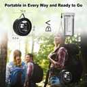 Portable Shower for Camping, 5 Gal/20L Solar Heating Camp Shower Bag with Foot Pump,Outdoor Shower with Portable Shower Head & Sprayer,Travel Gear for Beach,Overlanding,Pet Cleaning