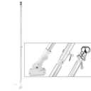 Juvale House Flag Pole Kit, Outdoor Wall Mounted Metal Flag Holder and Pole Set (6 Feet)