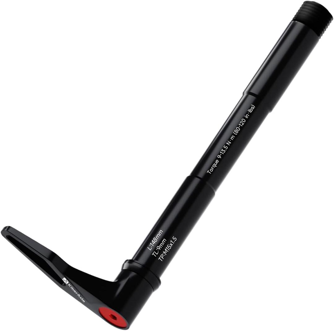Quick Release Thru Axles for RockShox Fork, Aluminum Alloy Hubs Adapter Axle with Adjustable Revolve Handle (15mm x 100mm / 15mm x 110mm)