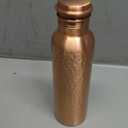 Hammered Copper Water Bottle - 30 Oz Pure Copper Vessel For Drinking Healthy Water