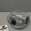 2 in 1, Tall Glass Microwave Splatter Cover for Food & Microwave Place Mat, Plate Splatter Guard Lid with Silicone Handle Knob, Cookware & Bakeware Serving Dish Cover, Food Grade, No Plastic, 10in