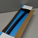 iDesign Curved Metal Shower Curtain Rod, Adjustable Customizable Curtain Rod for Bathtub, Stall, Closet, Doorway, 41-72 Inches, Matte Black,79077