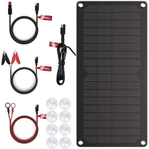 Renogy 10 Watts Portable Solar Battery Charger Maintainer, Backup for Car Boat Marine Motorcycles Truck (BM-10W)