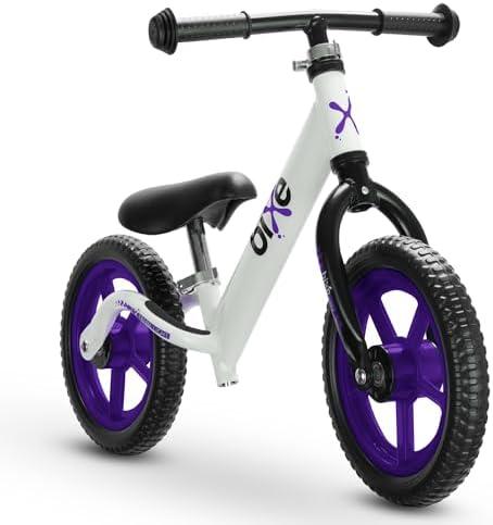 Purple (4LBS) Aluminum Balance Bike for Kids and Toddlers - 12" No Pedal Sport Training Bicycle for Children Ages 3,4,5,6.
