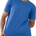 NORTHYARD Men's Athletic Running T-Shirts Workout Lightweight Short Sleeve Performance Shirts Top Tee (Greyblue), M