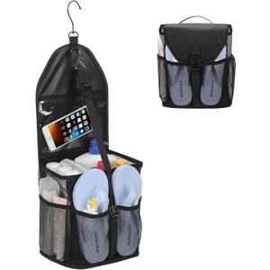Ethereal Hanging Mesh Shower Caddy Portable for College Dorm Room Essentials, Large Capacity Shower Bag for Guys/Girls, for Beach, Swimming, Gym