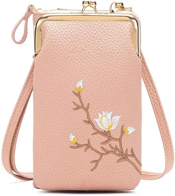 Women Sling Cross-Body Wallet with Mobile Cell Phone Holder, Crossbody Bags for Women Travel