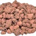 Skyflame 5LB Red Natural Lava Rock Granules for Gas Fire Pit | Fireplace | Gas Log Set | BBQ Grills | Garden Landscaping Decoration, Size from 3/8" to 3/4", 5-lb/Bag