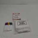 Panitay 43 Pcs Baby Shower Games White Bibs Design, Include Wooden Baby Shower Game Sign, 30 DIY Blank White Bibs, 12 Markers for Gender Reveal Party Decorating Supplies(Flower)