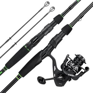 KastKing Zephyr Dual-Tip Baitcaster & Spinning Fishing Rod and Reel Combo, Spin: 6'6"- ML& M- Dual-tip Rod - 2000 Reel