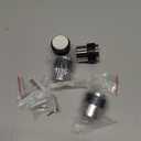 4 Pack Silver Mirror Finish Door Stoppers for Floor Mounting Door Stopper Heavy Duty304 Stainless Steel Cylindrical Made with Rubber BumperFloor Mount Door Holder Keep Door Open