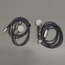 2Pack Multi Charging Cable Cord for Travel Essentials,Apple Watch Charger,iPhone Charger,[3-in-2] Type C/Lightning Cable Portable Designed for iWatch,iPhone 17-8,Galaxy S25-21,PlayStation 4,iPad-4FT (Gray)