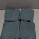 Microfiber Waffle Hand Towels, 4 Pieces, Soft, Absorbent, Fast Drying, Lint Free (Green)