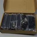 goldenwarm 24 Pack 4 inch Black Door Hinges Interior Door Hinges Black Matte, Heavy Duty Exterior Door Hinges 4in x 4in with 5/8" Radius Corners (Matte Black)
