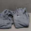 NICETOWN Linen Stone Blue Curtains 63 inch Length, Grommet Top Casual Semi Sheer Privacy Window Drapes with Light Penetration for Beach House/Bedroom, W55 x L63, 2 Panels