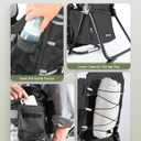 besrey Baby Backpack Carrier, Toddler Hiking Backpack with Safety 3-Height Seat, Adjustable Straps&Waist Belt, Foldable Frame Lightweight Large Capacity Child Carrier for Hiking (Black)